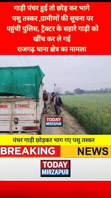 मिर्ज़ापुर #गाड़ी पंचर हुई तो #छोड़कर #भागे पशु #तस्कर...
#todaymirzapur
#inmirzapur #मिर्जापुर
#mirzapurnews
Mi...