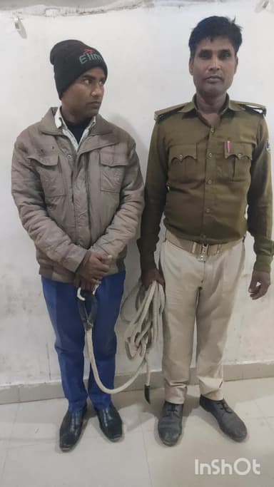 घैलाढ़: भगवानी गांव से स्पीड केस में फरार अभियुक्त अजय कुमार गिरफ्तार, पुलिस ने न्यायालय में पेश किया