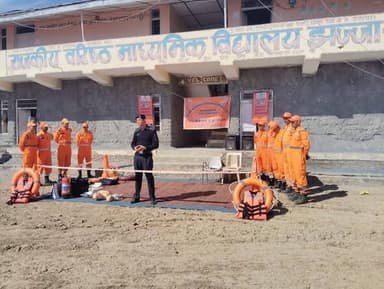 On 21.02.2026, a Disaster Preparedness Familiarization Programme was organized at Government Senior Secondary School Jha...