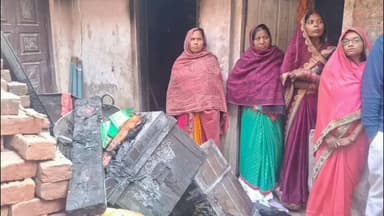 बेल्थरा रोड: भीमपुरा में भीषण आग से खरवार परिवार का घर हुआ राख, तेज आवाज के साथ फटा टीवी, ग्रामीणों में मची भगदड़