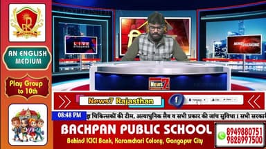 #Live 'खबरनामा' दिनभर की तमाम खबरें सबसे तेज, सबसे पहले, हर खबर पर पैनी नजर #NewsLive #News7Rajasthan #newsrajasthan #ne...