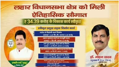 लहार: लहार विधानसभा क्षेत्र को मिली सबसे बड़ी सौगात