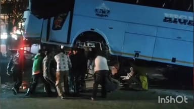 फतेहाबाद: टोहाना में खाटू श्याम जा रही बस बाउंड्री से टकराई, पशु को बचाने में हुआ हादसा, पंजाब के 60 यात्री सुरक्षित