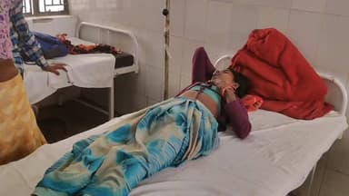 #रसूलाबाद लाही थ्रेसर में फंसकर महिला घायल सीएचसी में उपचार के बाद जिला अस्पताल रेफर।