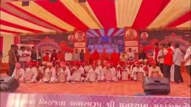 રાણપુર: રાણપુર પાસે આવેલ શ્રીજી વિદ્યાધામ સ્વામિનારાયણ ગુરુકુળ ખાતે 51 દીકરી-દીકરાના શાહી સમુહ લગ્ન યોજાયા