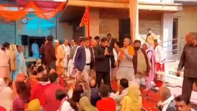 ऊना: डेरा बाबा रूद्रानंद में श्री श्री 1008 स्वामी हेमानंद महाराज हुए गद्दी आसीन, उपमुख्यमंत्री मुकेश अग्रिहोत्री ने की शिरकत