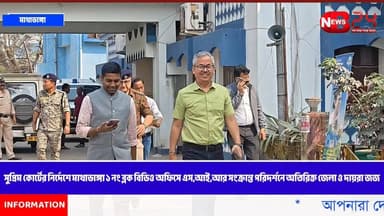 সুপ্রিম কোর্টের নির্দেশে মাথাভাঙ্গা ১ নং ব্লক বিডিও অফিসে এস,আই,আর সংক্রান্ত পরিদর্শনে অতিরিক্ত জেলা ও দায়রা জজ