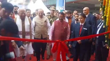 डिफेन्स कॉलोनी: केंद्रीय मंत्री मनोहर लाल खट्टर दिल्ली के सरायकाले खां रैपिड रेल स्टेशन का उद्घाटन करने पहुंचे