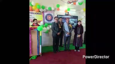 पांवटा साहिब: एनएसएस शिविर के चौथे दिन उद्योग मंत्री हर्षवर्धन सिंह चौहान बतौर रिसोर्स पर्सन शामिल हुए