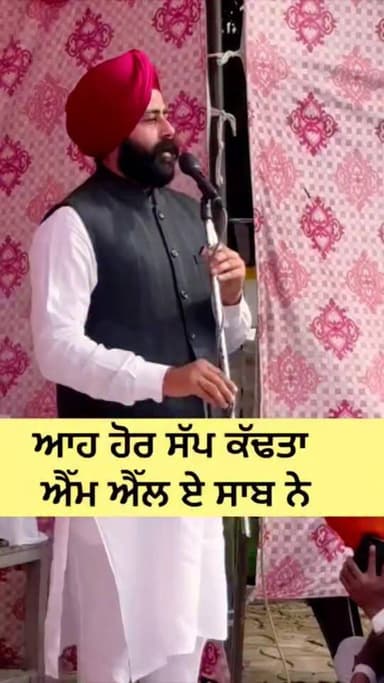 ਲਓ ਜੀ ਇੱਕ ਹੋਰ ਸੱਪ ਕੱਢ ਤਾ