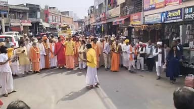 दयाल आश्रम में संतों का हुआ समागम निकले नगर भ्रमण पर दिखाए कर्तव #live #viral #didwanajila #nagar