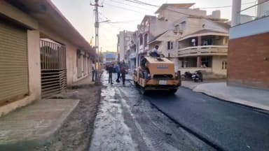 સ્વર્ણિમ જયંતિ મુખ્યમંત્રી શહેરી વિકાસ યોજના હેઠળ પોરબંદર શહેરના ખીજડી પ્લોટ વિસ્તારમાં માર્ગ સુધારણા કામગીરીને વેગ