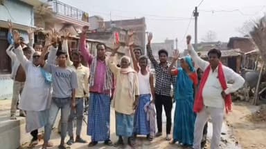 बैरिया: भीतहा में नाले का पानी बना ‘मिनी तालाब, ग्रामीणों ने किया विरोध प्रदर्शन #jansamsaya