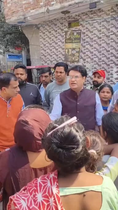 अलीपुर: सुल्तानपुरी माजरा में विधायक मुकेश अहलावत का निरीक्षण, अधिकारियों को दिए सख्त निर्देश