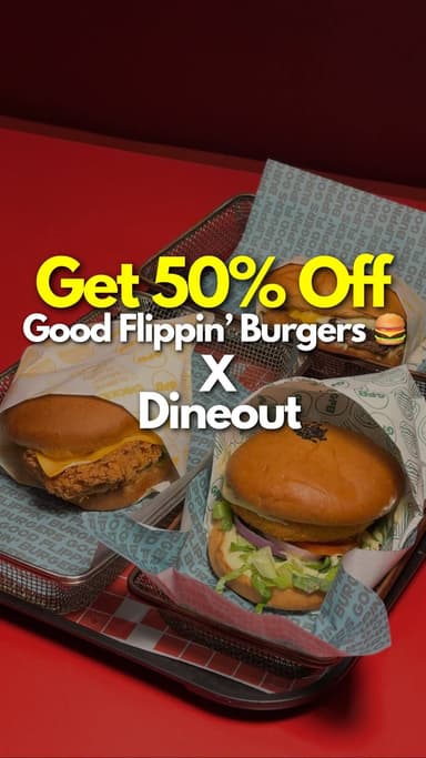 50% Off Burger Feast at @goodflippin via @swiggy_dineout Flip The Bill Offer
This offer is available on all @goodflippi...