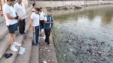 #भोपालगढ़ तालाब में हजारो मछलियों ने किया कमाल!! चर्चा में आई एकदम!! सुबह देखने उमड़ने लगे लोग!! #जोधपूर #bhopalgarh #jodh...