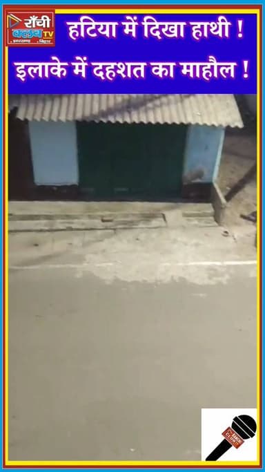 Ranchi Hatia में Jangli Haathi ki Entry | Late Night Elephant Sighting in Ranchi | Jharkhand News 2026
#Ranchi
#Hatia