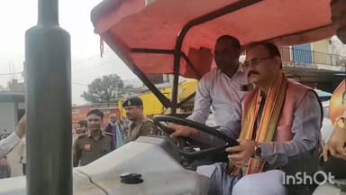 खड़गवां में कैबिनेट मंत्री श्याम बिहारी जायसवाल ने ट्रैक्टर-टैंकर से पानी सप्लाई का शुभारंभ किया, वीडियो सोशल मीडिया पर