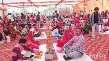 भोगनीपुर: आरएसजीयू इंटर कालेज पुखरायां मैदान में मुख्यमंत्री सामूहिक विवाह समारोह का आयोजन, 65 जोड़ों ने एक-दूजे के साथ लिए फेरे