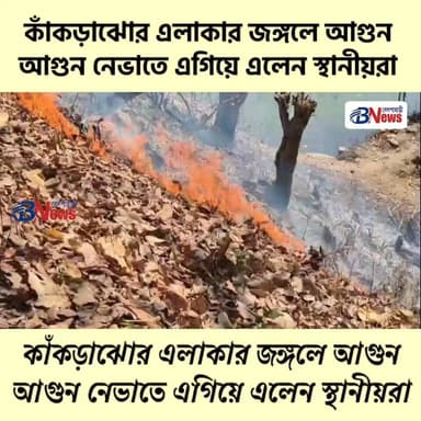 কাঁকড়াঝোর সাতবাঁকী সংলগ্ন এলাকার জঙ্গলে আগুন
#Kankrajhor #Belpahari #binpur2 #Jhargram #belpaharinews