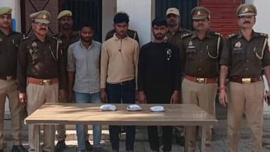 पटियाली: गंजडुंडवारा थाना पुलिस ने अवैध मादक पदार्थ के साथ तीन अभियुक्तों को किया गिरफ्तार, 1060 ग्राम नशीला पाउडर बरामद