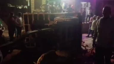 रूपवास: गांव बंशी पहाड़पुर में संतुलन बिगड़ने से ट्रैक्टर-ट्रॉली पलटी, बड़ा हादसा टला