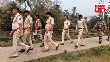 Jangipara: বিধানসভা ভোটের আগেই জাঙ্গিপাড়া বিধানসভা এলাকায় পুলিশ ও কেন্দ্রীয় বাহিনীর রুট মার্চ অভিযান !
#newsvlog #ho...