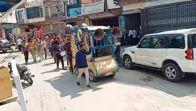 घोड़ा-गाड़ियों पर निकली अनूठी गैर फागण के गीतों पर थिरका शहर #holispecial #live #viral #didwanajila