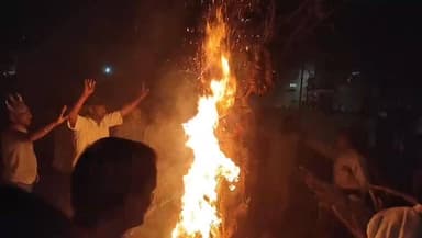 होलिका का हुआ दहन असत्य पर हुई सत्य की विजय #holi #special #live #viral #didwanajila #agani #dahan