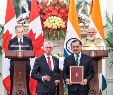#InPics | #India and #Canada aim to boost bilateral trade to $50 billion by 2030, accelerating negotiations on a Compreh...