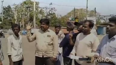 పరిగి: పరిగి విద్యుత్ సబ్స్టేషన్ ముందు రైతుల నిరసన