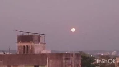 अमरावती: अमरावती शहरात चंद्रग्रहण दिसले, सायंकाळी साडेसहा वाजता टिपलेले चंद्रग्रहण