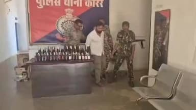 कांकेर: ग्राम चिल्हाटी में ढाबा की आड़ में अवैध अंग्रेजी शराब बिक्री के आरोप में आरोपी गिरफ्तार