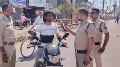 मैहर: मैहर पुलिस द्वारा शहर में लगाई गई चेकिंग