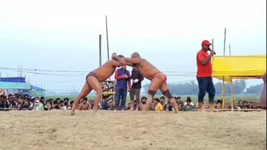 मधेपुरा: महिषी विधायक गौतम कृष्ण के गांव मधेपुरा गोढ़ियारी में कुश्ती का महामुकाबला