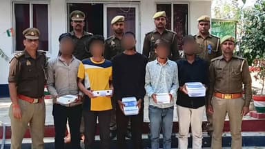 मेजा: मांडा पुलिस टीम ने चेकिंग के दौरान पुलिस पार्टी पर फायरिंग कर भाग रहे 5 अभियुक्तों को गिरफ्तार कर जेल भेजा