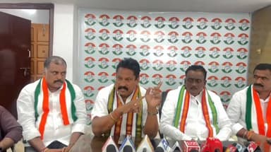 కామారెడ్డి: కాంగ్రెస్ పార్టీ కార్యాలయంలో మీడియా సమావేశంలో ఎమ్మెల్యే రమణారెడ్డిపై నిప్పులు చెరిగిన, గిరెడ్డి మహేందర్ రెడ్డి