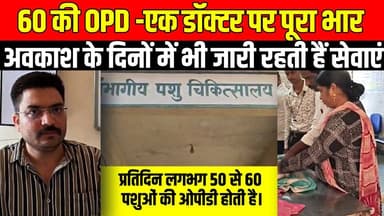 सागर में प्रतिदिन 50–60 पशुओं की ओपीडी, एक डॉक्टर पर पड़ रहा पूरा भार!
#SagarNews #MadhyaPradeshNews #SagarLive #MPBreak...