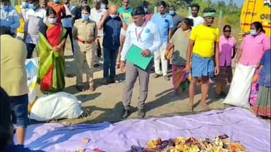 பெரம்பலூர்: நெடுவாசல் பகுதியில் அரசால் தடை செய்யப்பட்ட 1069 கிலோ குட்கா, பான் மசாலா, கூலிப் ஆகியவை தீயிட்டு அழிப்பு