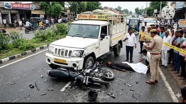 नांगल चौधरी: गांव कांवी की ढाणी के पास तेज रफ्तार पिकअप ने बाइक को टक्कर मारी, बाइक सवार युवक की मौत