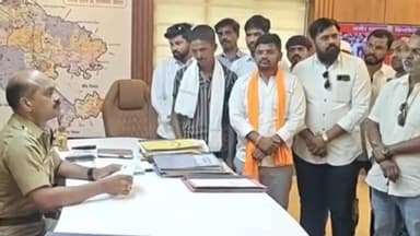 नगर: श्रीपाद छिंदमला शिवजयंती साजरी करण्यास परवानगी देऊ नका सकल मराठा समाजाच्या वतीने जिल्हा पोलीस अधीक्षकांना निवेदन