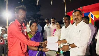 ಆಲೂರು: ಹುಣಸವಳ್ಳಿ ಬಾರೆ ಗ್ರಾಮದ 19 ಕುಟುಂಬಗಳ ದರ್ಶಕಗಳ ಕನಸು ಕನಸು ಹಕ್ಕು ಪತ್ರ ವಿತರಣೆ