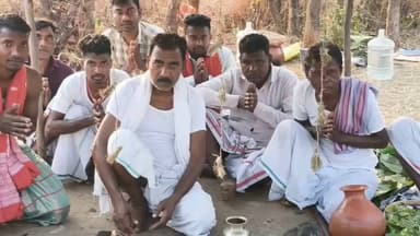 गोबिंदपुर राजनगर: राजनगर में पारंपरिक श्रद्धा और उल्लास से बाहा बोंगा पर्व मनाया गया, प्रकृति पूजा और बाहा नृत्य से गूंजा जाहेर गाढ़