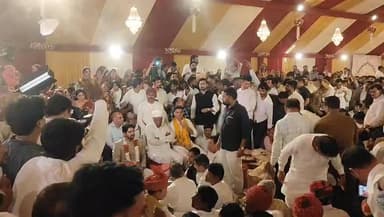 लाडनूं विधायक मुकेश भाकर की शादी में नेताओं का जमावड़ा #live #viral #mukeshbhakar #shadi #samaroh