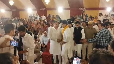 लाडनूं विधायक मुकेश भाकर की शादी में नेताओं का जमावड़ा #live #viral #mukeshbhakar #shadi #samaroh