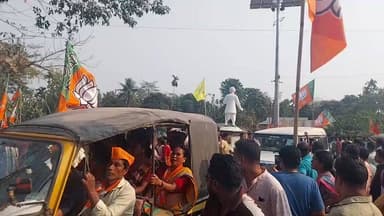 ভারতীয় জনতা পার্টি পরিবর্তন রথযাত্রা এসে পৌঁছালো তুফানগঞ্জ ২ নং ব্লকের হরিপুর চৌপতি।