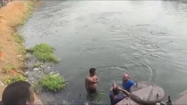 ఏలేశ్వరం మండలం సి రాయవరం వద్ద వైజాగ్ ఏలేరు కాలువలో యువకుడు గల్లంతు....