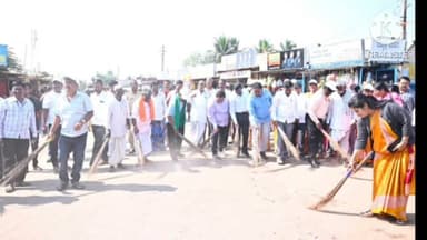 ನವಲಗುಂದ: ನವಲಗುಂದ ತಾಲೂಕಿನ ಯಮನೂರ ಗ್ರಾಮದಲ್ಲಿ ನಮ್ಮ ನಡೆ ಸ್ವಚ್ಚತೆ ಕಡೆ ಎಂಬ ಅಭಿಯಾನದಲ್ಲಿ ಭಾಗಿಯಾದ ಶಾಸಕ ಎನ್.ಎಚ್.ಕೋನರಡ್ಡಿ