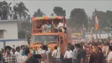 কুমারগ্রাম: কুমারগ্রামে এসে পৌছালো পরিবর্তন যাত্রা রথ সাংবাদিকদের মুখোমুখি কেন্দ্রীয় মন্ত্রী সুকান্ত মজুমদার।