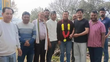 कांडा: हयात धपोला भाजपा किसान मोर्चा जिला उपाध्यक्ष बनने के बाद पहुंचे कांडा कमस्यार, हुआ स्वागत अभिनंदन